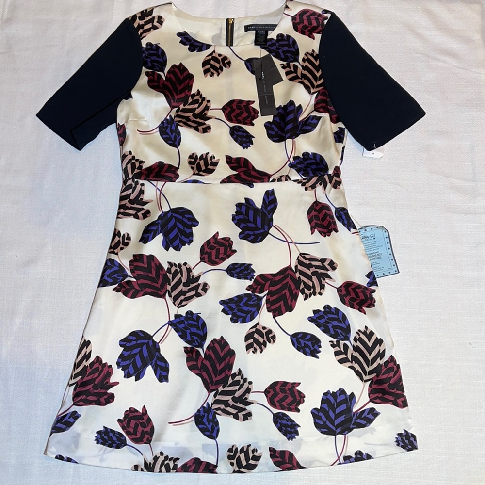 New Marc Jacobs Floral Satin Dress